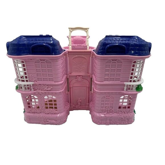 Fisher Price VTG 2001 Loving Family Sweet Streets Pink Townhouse No Front Door - Picture 3 of 16